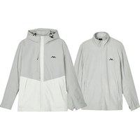 斯凯奇(Skechers)魔方系列|男女款三合一摇粒绒防风防水冲锋衣外套 男款-月球灰/00MV成毅同款 XS