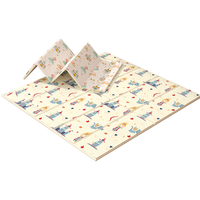 澳乐（AOLE-HW）婴儿折叠爬行垫加厚xpe无味免洗爬爬垫宝宝地上游戏防护双面地垫 150*180*1CM 小王子+小公主