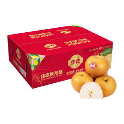 佳农 莱阳秋月梨 4.5斤装 6-9粒 单果250-350g 中秋礼盒