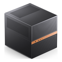 乔思伯 N6 黑色 NAS机箱（MATX主板/双电源位/胡桃木饰板/240冷排位/9硬盘位/120mm*2风扇）
