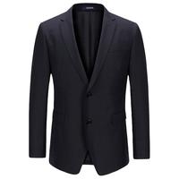 雅戈尔(YOUNGOR)套西上衣男050F款二粒单排扣标准版商务西服羊毛混纺微弹易打理 藏青 175/96A