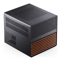 乔思伯（JONSBO）N5 黑色 NAS机箱（E-ATX主板/ATX电源位/胡桃木饰板/分仓结构/12硬盘位/120mm*3风扇）