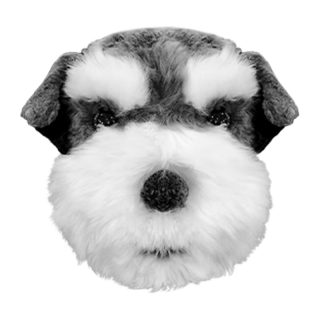 雪纳瑞 羊毛抱枕