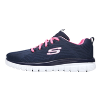 SKECHERS 斯凯奇 经典休闲鞋 女子运动鞋 跑步鞋 12615/NVHP 海蓝色 37.5码 US7.5码