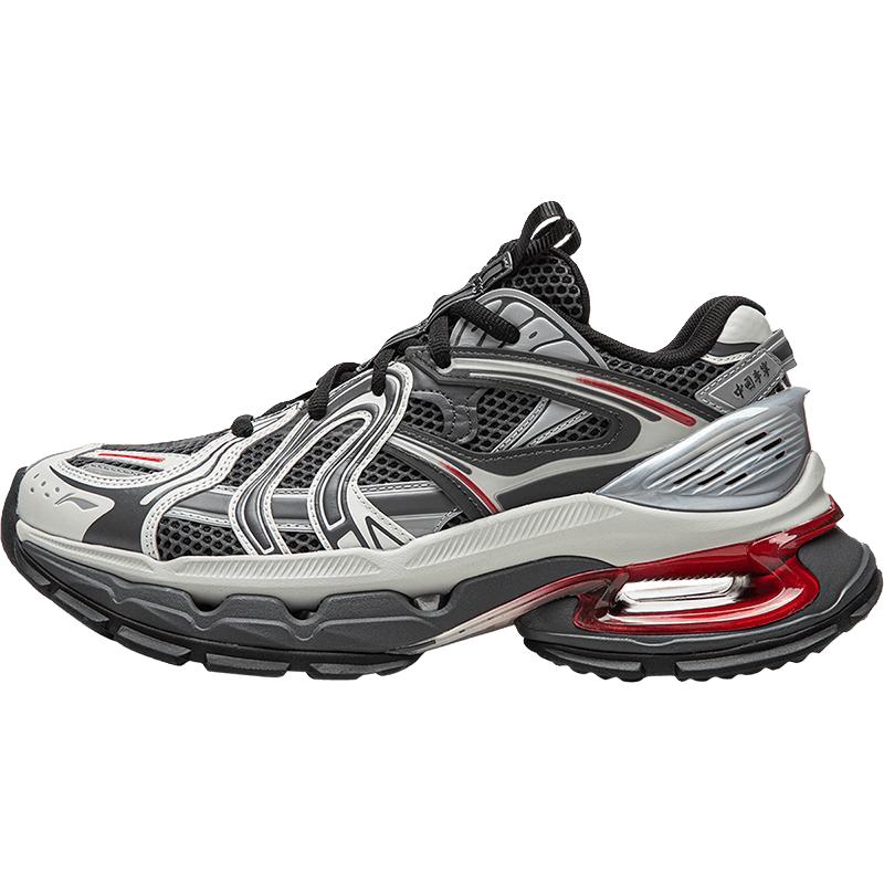 中国李宁 LI-NING烈骏BOW SE运动鞋男鞋2025潮流老爹鞋复古舒适运动鞋