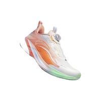 安踏儿童运动鞋男女大童跑步鞋25年秋冬季骇浪4密网缓震专业跑鞋 【女童】象牙白/柔和桃粉-2 40