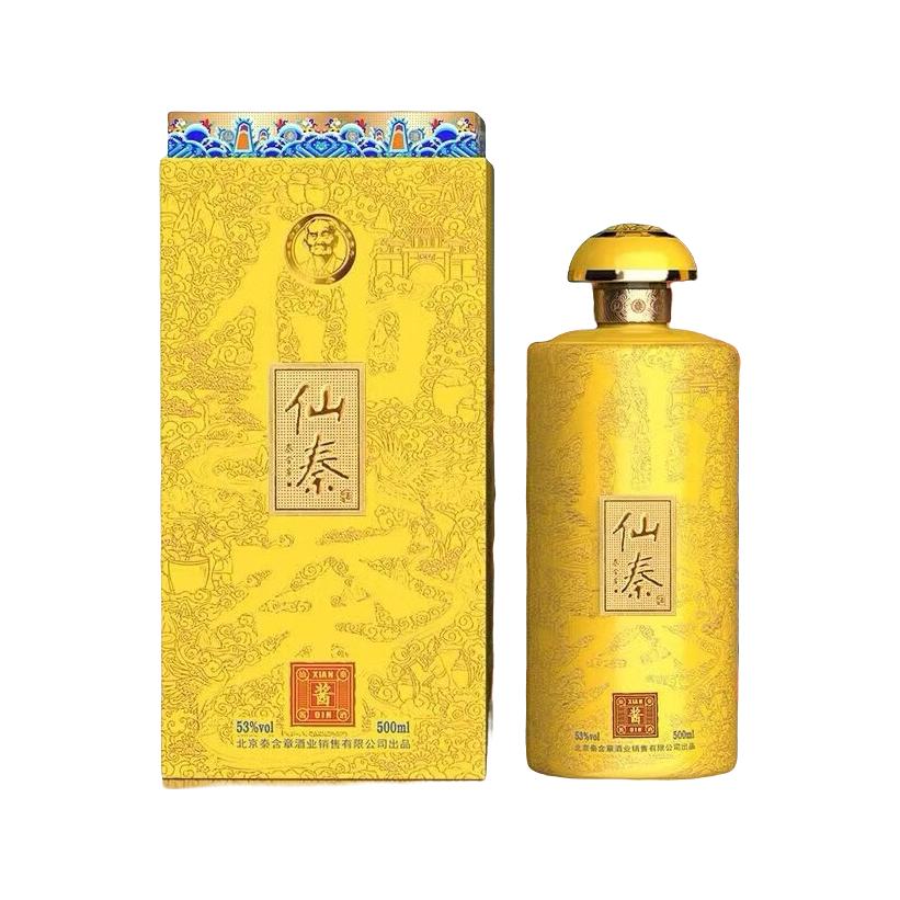  仙秦 粮食酿造 酱香型白酒  500-749mL 单瓶装 53%vol