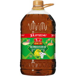 鲁花 香飘万家 低芥酸浓香菜籽油 6.09L