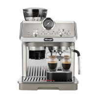 De'Longhi 冷萃技术 意式半自动咖啡机 研磨器  银色