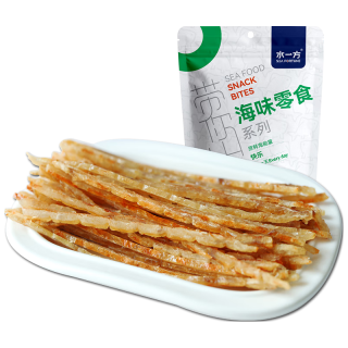 水一方 现烤烤鱼片海味零食办公室休闲零食大连特产鱼片 鲜烤鱿鱼鲜香味60g