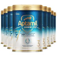 Aptamil 爱他美 ESSENSIS黑钻奇迹白罐适度水解进口幼儿益生菌奶粉3段8罐