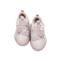  Kappa Kids 童鞋儿童运动鞋冬季棉鞋新款男童舒适轻便女童低帮跑步鞋 粉色 26码 适合脚长约166mm