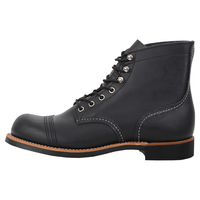 Red Wing男靴圆头经典8083短筒工装靴冬季靴子男靴欧美复古风系带皮靴男 黑色8084 41