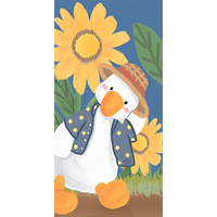 KAYE 加厚床前卧室地毯 油画鸭子 60x160 cm