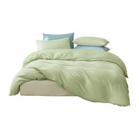 京东京造 小京研被套 100g柔软耐用 A类冬季磨毛被罩单件 200x230cm 芽绿