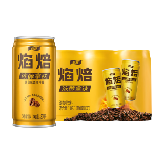怡宝 焰焙浓醇拿铁浓咖啡饮料180ml*6罐 量贩装