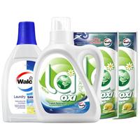 Walch 威露士 洗护套装 La有氧洗洗衣液1L+500ml*4袋+内衣净90g*2瓶+留香珠16粒*2袋 松木+柠檬