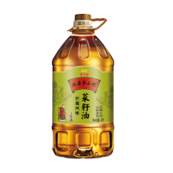 金龙鱼 龙鱼 食用油 非转压榨 外婆乡小榨巴蜀风味菜籽油 家用桶装 4L 1桶