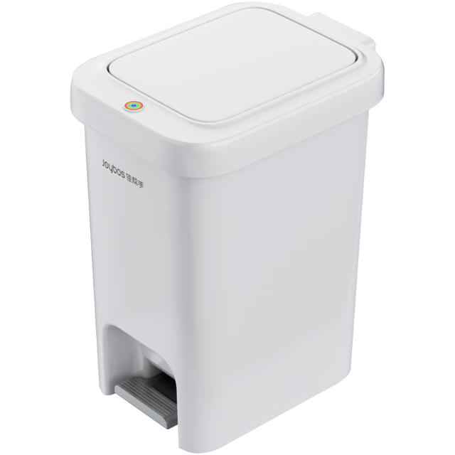 今日必买：佳帮手 脚踏垃圾桶 10.4L 家用脚踩+手按双开盖