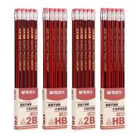晨光 六角原木铅笔 HB 10支装 送卷笔刀+2块橡皮擦