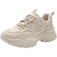 BeLLE 百丽 厚底潮流老爹鞋女24春季时尚休闲鞋A6V2DAM4 米色 36