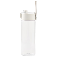 無印良品 MUJI 共聚酯 便携弹盖水杯 透明 550ml