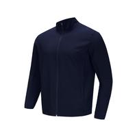 迪卡侬运动夹克夏季透气行政夹克薄上衣休闲男款立领外套SAX1