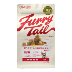 FURRYTAIL URRYTAIL 尾巴生活 全价酶解烘焙猫粮鸡肉味 1kg 成猫幼猫全价通用猫粮营养增值发腮