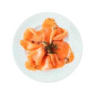 鲜京采 烟熏三文鱼切片（大西洋鲑）莳萝300g 海鲜水产 轻食