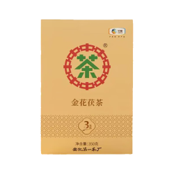 中茶 湖南安化黑茶三年陈金花砖茶砖350g