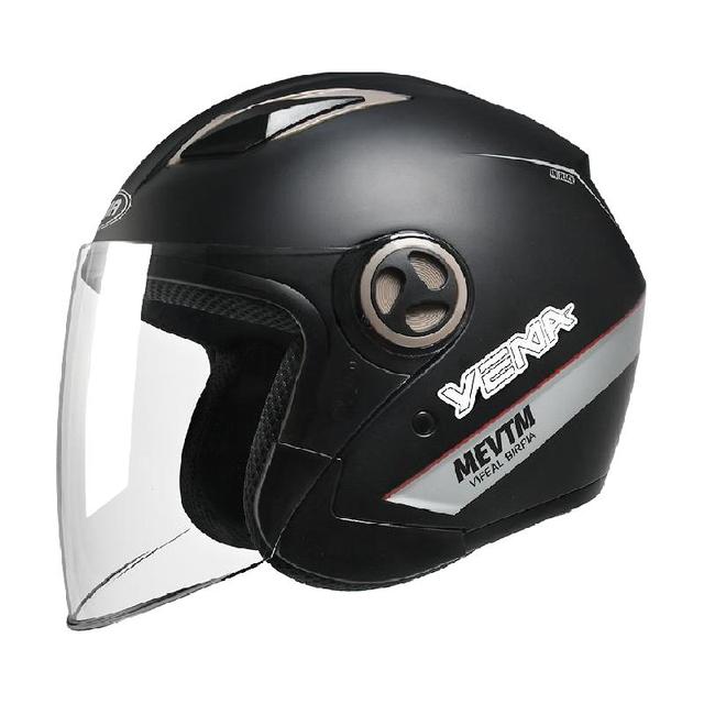 野马 3C认证电动摩托车头盔男女冬季半盔保暖电瓶车四季通用帽