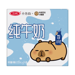 三元 小方白纯牛奶 200ml*24盒
