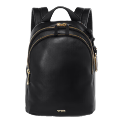 TUMI VOYAGEUR女士双肩包商务通勤皮质牛皮革电脑包黑色0196516DL520情人节礼物