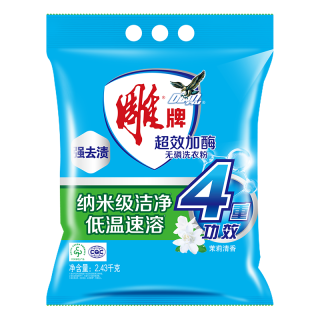 雕牌 超效加酶洗衣粉 2.438kg 茉莉清香