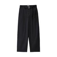 GIORDANO/佐丹奴 磨毛 女士直筒裤 腰带