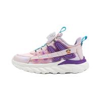 大嘴猴男童鞋春季儿童运动鞋女童中大童透气童鞋防滑软底跑步鞋 浅紫色 27码 （适合脚长16.6)