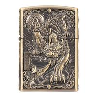 ZORRO佐罗 招财唐草貔貅煤油打火机防风老式高档  盔甲招财貔貅 套装