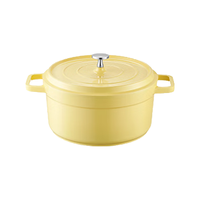 京东京造 陶瓷轻珐琅锅汤锅不粘锅家用炖锅焖煮锅燃气电磁炉通用20cm黄色 【陶瓷轻珐琅】柠檬黄1-2人 20cm