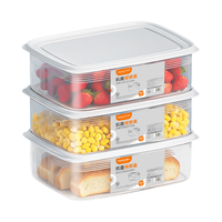 Joybos 佳帮手 冰箱保鲜盒食品级抗菌收纳盒密封水果蔬菜冷冻盒1000ml3只装