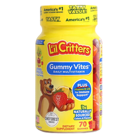 L'il Critters 丽贵 儿童小熊糖DHA鱼油 天然覆盆子+柠檬味 60粒