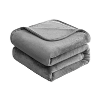 移动端、京东百亿补贴：京东京造 经典法兰绒毯 1150g 高级灰1.5x2m