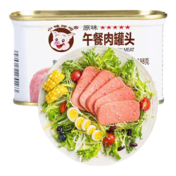 小猪呵呵 午餐肉罐头 原味 198g