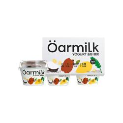 Oarmilk 吾岛原味格兰诺拉无蔗糖酸奶120gx4杯谷物杯低温酸奶