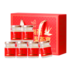 艾尚燕 国庆节礼物即食燕窝礼盒80g*6瓶 孕妇补品 礼品送长辈 妈妈生日礼