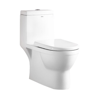 箭牌 家用大冲力直冲防臭节水连体马桶加大管道排污缓降盖板