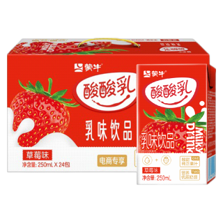 蒙牛 酸酸乳乳味饮品礼盒装 酸甜美味（部分5月产） 酸酸乳250ml×24盒*2提