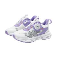 SMIBU童鞋女童运动鞋秋旋钮扣小白鞋儿童鞋子男童休闲鞋