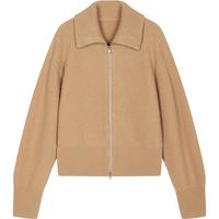 /江南布衣25冬毛针织衫宽松大翻领开衫5X0310250 250/卡其 XL