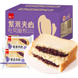泓一 紫米夹心面包 500g