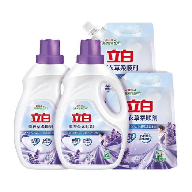 立白 薰衣草柔顺剂6kg护形柔顺防静电持久留香伴侣
